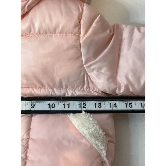 Rothschild Jacket Baby Girls Sz 12 Months Kids Puffer Coat Winter Fall Pink Hood